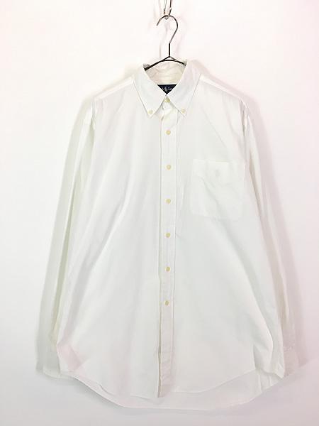 古着 90s Ralph Lauren 「YARMOUTH」 ワンポイント ソリッド ポケット付 BD シャツ 15 1/2 古着の通販は 6,050円