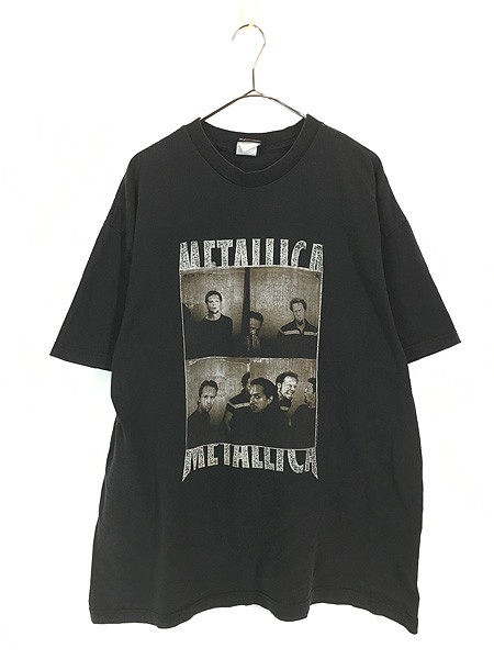 古着 90s METALLICA ツアー メンバー フォト ヘヴィ メタル ロック バンド Ｔシャツ XL