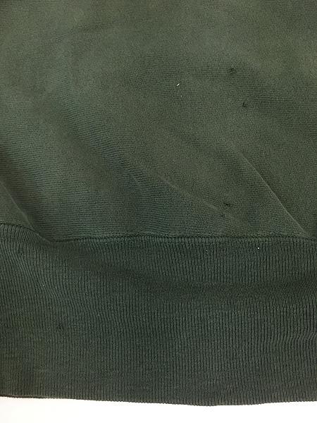 古着 90s Champion Reverse Weave 目なし リバース スウェット 緑 XL位 古着