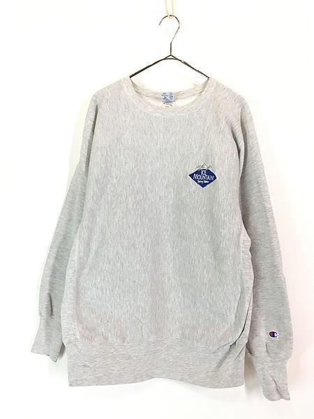 古着 90-00s Champion Reverse Weave 「ICE MOUNTAIN」 企業 刺しゅう リバース スウェット L 古着