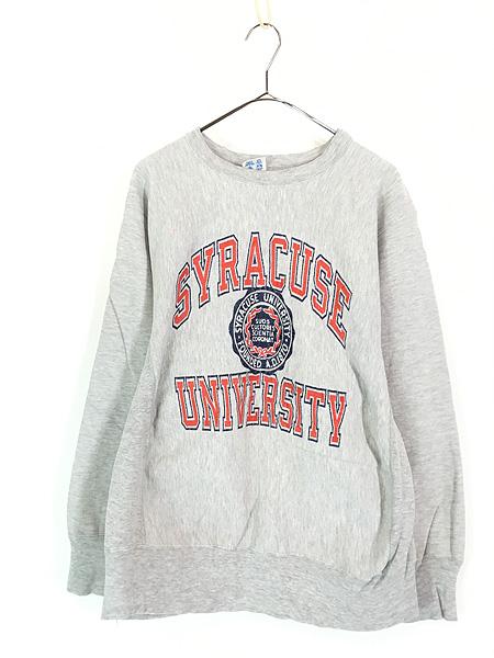 古着 80s Champion Reverse Weave 「SYRACUSE」 3段 カレッジ リバース スウェット L 古着の通販は 11,550円
