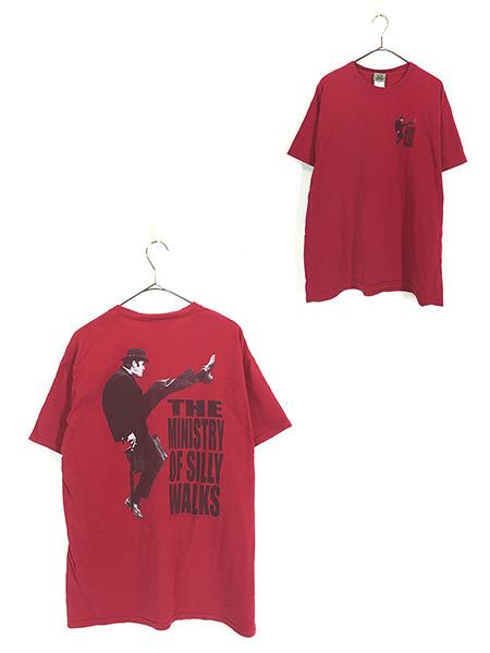 古着 00s Monty Python Mr. Teabag 「The Ministries of Silly Walks」 コメディー TV  Tシャツ L