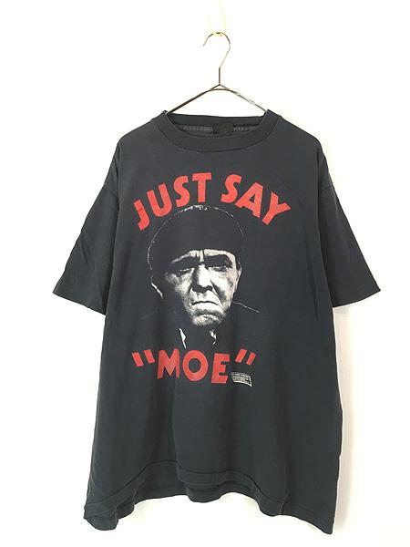 古着 80s USA製 The Three Stooges 3バカ大将 「MOE」 フェイス コント コメディー ドラマ ムービー Tシャツ XL