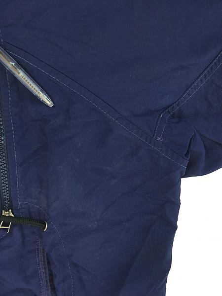 古着 90s USA製 LANDS' END BIG フード ナイロン アノラック パーカー