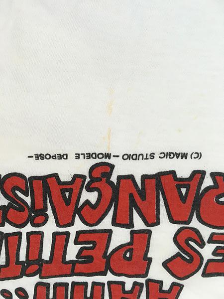 古着 80-90s 胸 バスト コミカル アート エロ Tシャツ XL位 古着