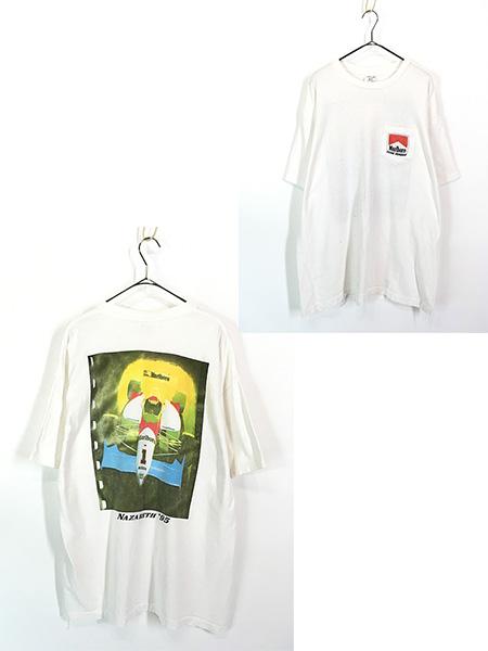 古着 90s USA製 Marlboro Team Penske レーシング フォト ポケット Tシャツ ポケT XL 古着の通販は 7,656円