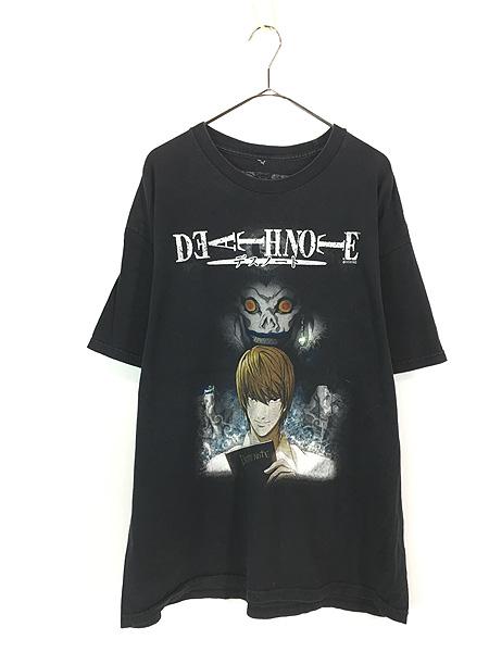 古着 00s Shonen Jump 「DEATH NOTE」 デスノート 夜神月 リューク 漫画 アニメ キャラクター Tシャツ XL 古着