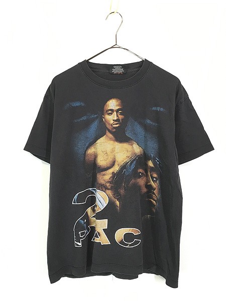 古着 TUPAC 2pac 両面 フォト ヒップホップ ラップ Tシャツ Mの通販は