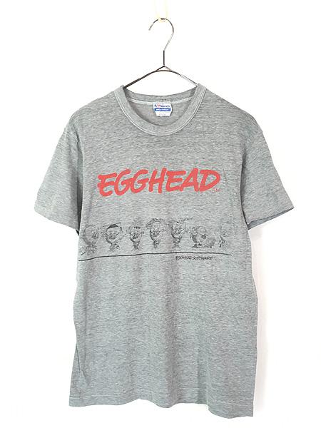 古着 80s USA製 EGGHEAD SOFTWARE 玉子 キャラクター コンピューター ソフトウェア Tシャツ Mの通販は 6,600円