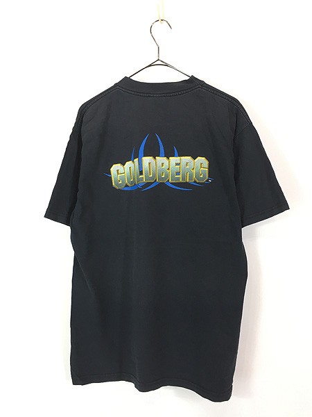 古着 90s WCW Bill Goldberg ゴールドバーグ フォト プロレス 格闘技 Tシャツ L