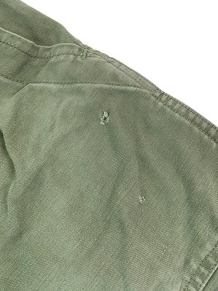 古着 60s 米軍 US ARMY 「初期」 8.5oz コットンサテン ミリタリー ベイカー パンツ ストレート S