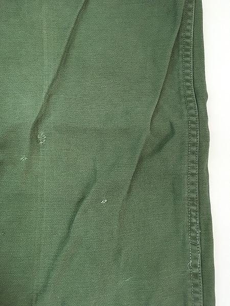 古着 60s 米軍 US ARMY 「初期」 8.5oz コットンサテン ミリタリー ベイカー パンツ ストレート S