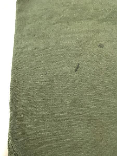 古着 60s 米軍 US ARMY 「初期」 ダメージ & リペア 8.5oz コットンサテン ミリタリー ベイカー パンツ ストレート W29 L30