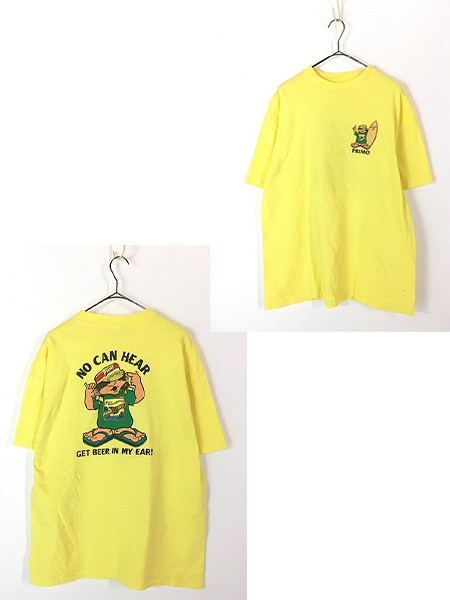 古着 80s USA製 PRIMO BEER ビール サーフ グラフィック T シャツ XL 古着の通販は