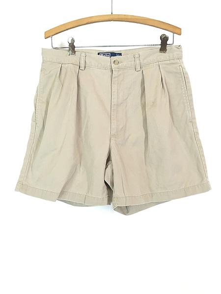 90s〜 ラルフローレン チノカーゴショーツ ベージュ 90年代 Polo by