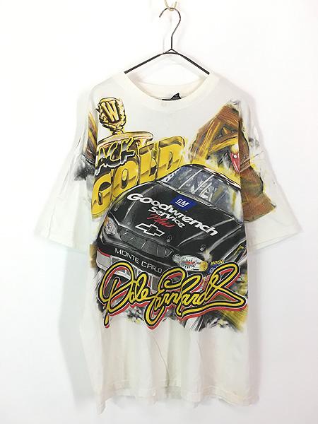 古着 00s USA製 Dale Earnhard レーシング グラフィック オールオーバー Tシャツ XL 古着の通販は 7,150円
