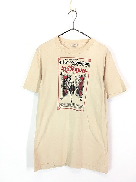 古着 80s USA製 Hanes 「Gilbert & Sullivan Ruddigore」 オペラ ミュージカル 100% コットン Tシャツ Mの通販は