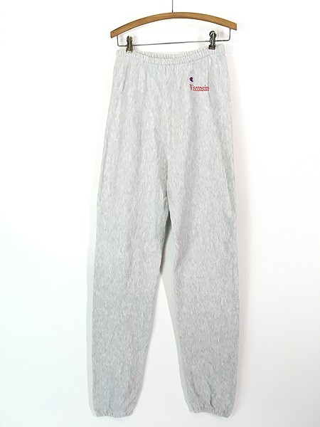 古着 90s USA製 Champion Reverse Weave 「WISCONSIN」 リバース スウェット パンツ L 古着の通販は