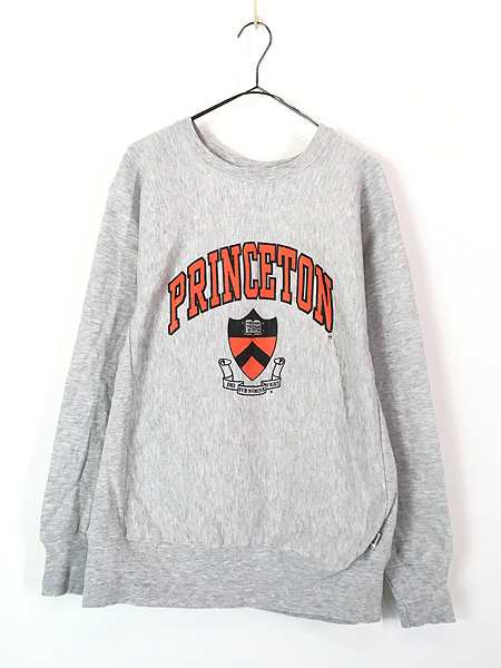 古着 90s USA製 Desert Sportswear 「PRINCETON」 リバース タイプ スウェット トレーナー L 古着