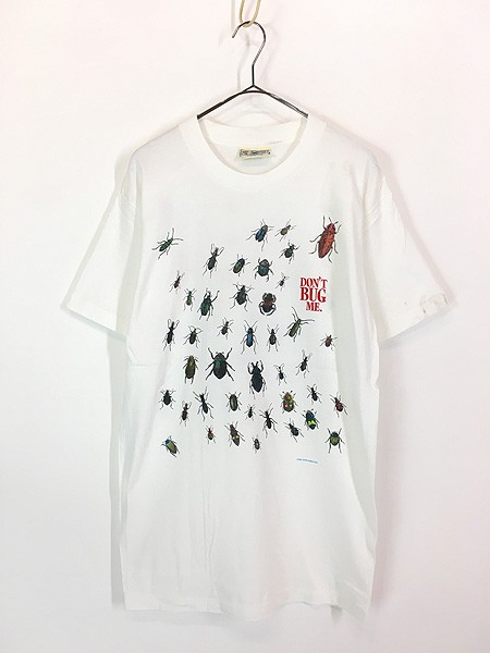 古着 90s USA製 DON'T BUG ME. 昆虫 両面 プリント Tシャツ M 古着の通販は