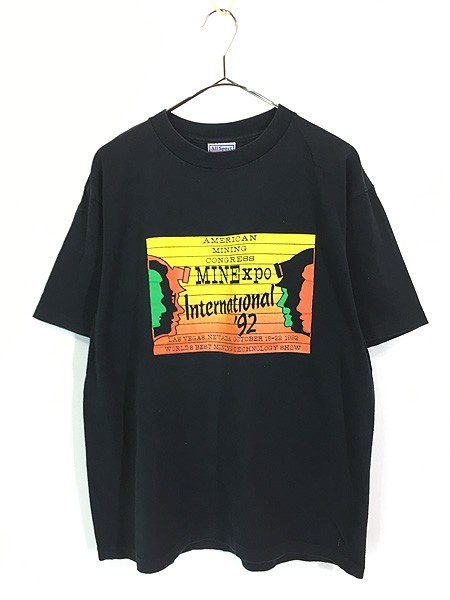 古着 90s USA製 MINExpo International 92 エクスポ テクノロジー Tシャツ Lの通販は