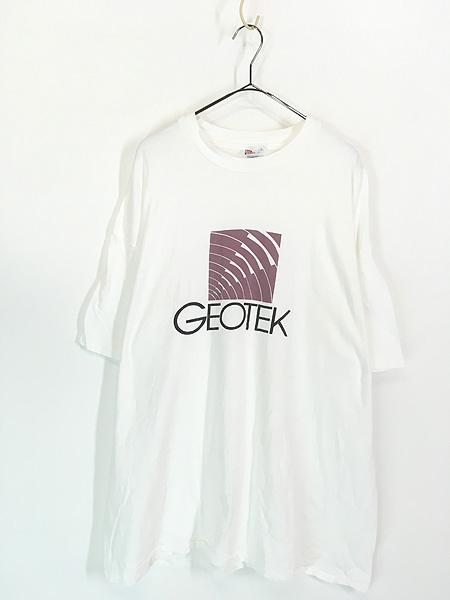 古着 90s USA製 Geotek Communications ワイヤレス モバイル コンピューター ソフトウェア Tシャツ XXL
