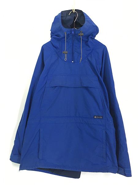 古着 80s Columbia ショート ジップ BIG ポケット アノラック ジャケット パーカー L 古着