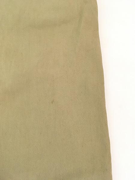 古着 50s 「SANFORIZED ARMY CLOTH」 ボタンフライ アーミークロス コットン チノ パンツ チノパン ストレート W33 L28の通販は