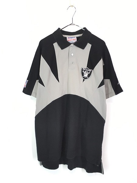 古着 90s NFL Los Angeles Raiders レイダース カノコ ポロシャツ L 古着の通販は