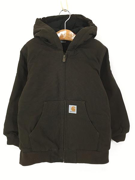 【Kids】Carhartt アクティブパーカー　ブラウン CARHARTT KIDS カーハートキッズ アクティブジャケット CANVAS