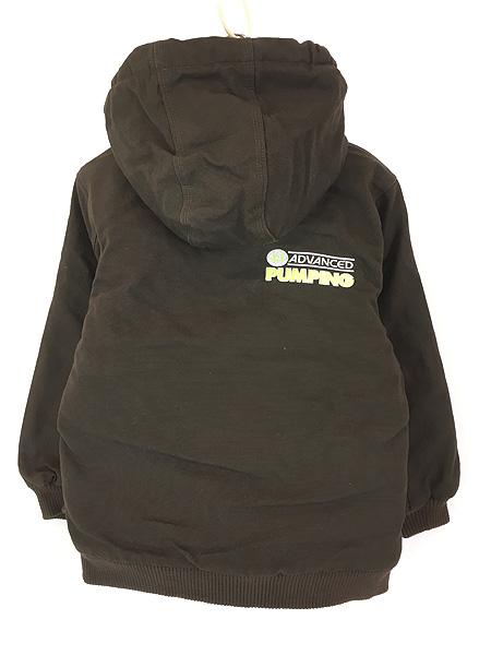 キッズ 古着 Carhartt 防寒 パデット ブラウン ダック ワーク