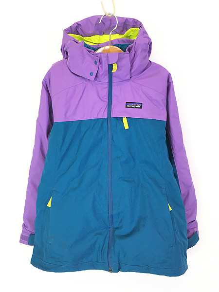 キッズ 古着 15s Patagonia 「Insulated Snowbelle Jacket」 バイカラー パデット スノー ジャケット M 10歳位 古着