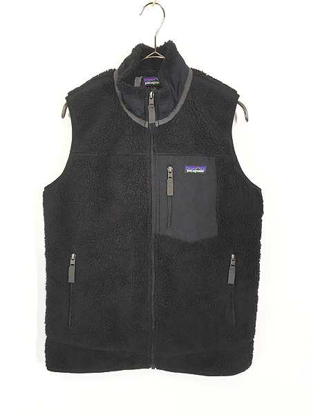 レディース 古着 15s Patagonia クラシック レトロX パイル フリース ベスト BLK M 古着の通販は