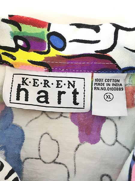 レディース 古着 KEREN hart 人間 人々 カラフル アート デザイン