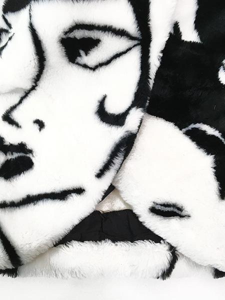 レディース 古着 80s USA製 DONNY BROOK モノトーン フェイス柄