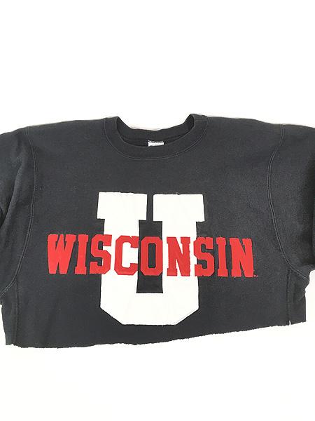 レディース 古着 90s USA製 Champion Reverse Weave 「WISCONSIN