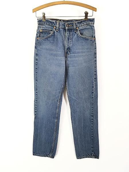 レディース 古着 90s USA製 Levi's 505-0215 濃紺 ブルー デニム パンツ ジーンズ スリム W29 L29 古着