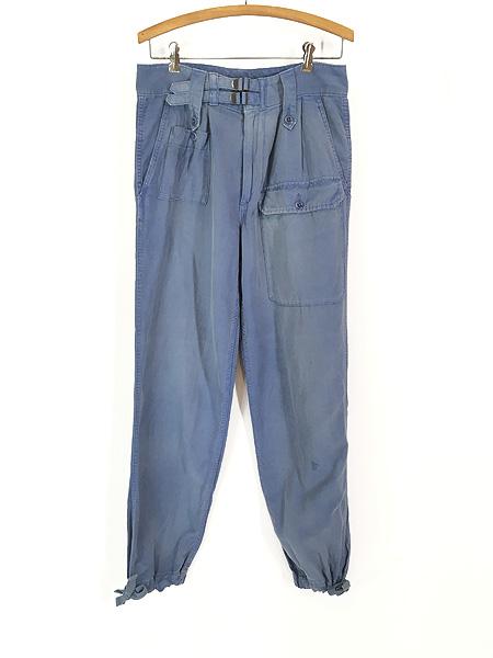 レディース 古着 90s Ralph Lauren イギリス軍 サンプリング 多ポケット コットン リネン シルク パラシュート パンツ M位 古着