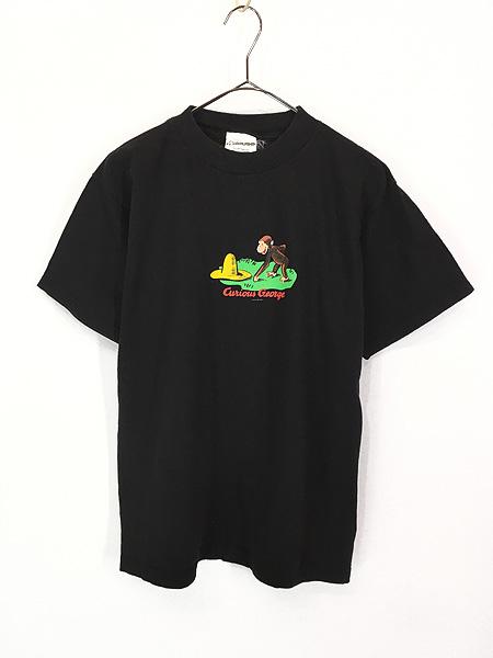 レディース 古着 90s 製 Curious e おさるのジョージ 絵本 Tシャツ L 古着