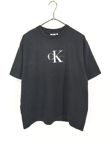 レディース 古着 90s USA製 ck Calvin Klein Jeans ロゴ Tシャツ L 古着 6,050円