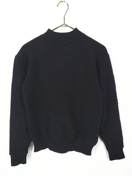 レディース 古着 60s 米軍 US NAVY ミリタリー GOB モックネック ウール ニット セーター M 古着