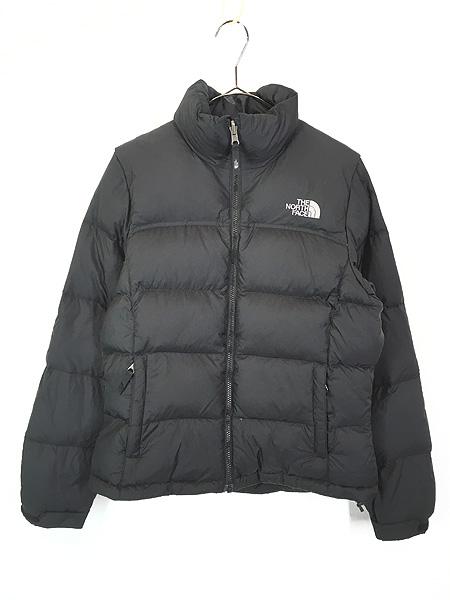 レディース 古着 TNF The North Face 700 フィルパワー グース ダウン ヌプシ ジャケット パッカブル 黒 S 古着