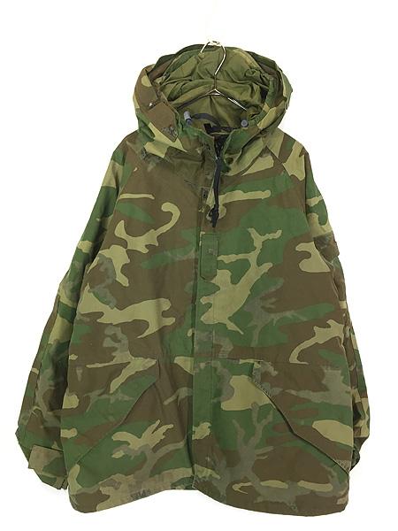 古着 00s 米軍 ECWCS 1st 中期 ウッドランド カモ 迷彩 ミリタリー GORE-TEX ゴア パーカー L-Rの通販は