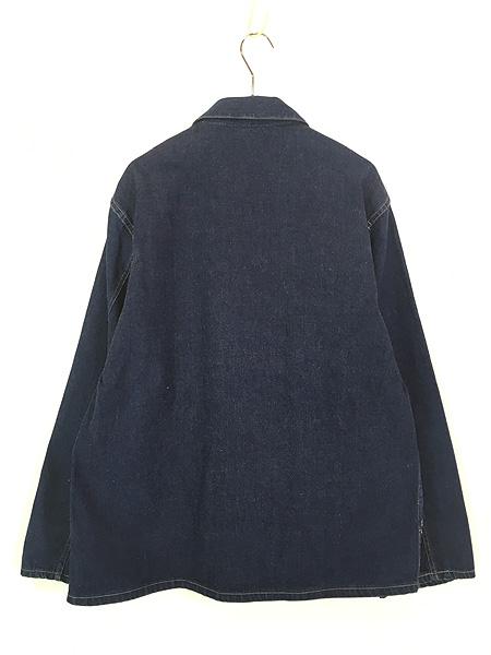 古着 40s 米軍 US ARMY WW2 M-40 メタルボタン 10.5oz 真紺 インディゴ デニム カバーオール ジャケット XL位 極上!!