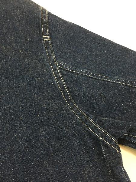 古着 40s 米軍 US ARMY WW2 M-40 メタルボタン 10.5oz 真紺 インディゴ デニム カバーオール ジャケット XL位 極上!!