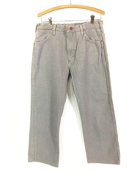 古着 80s USA製 Wrangler 13MWZPG グレー デニム パンツ ジーンズ ストレート W33 L26の通販は 6,149円