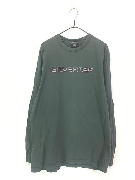 古着 00s USA製 Levi's Silver Tab ボックス ロゴ グラフィック 100%コットン 長袖 Tシャツ ロンT L