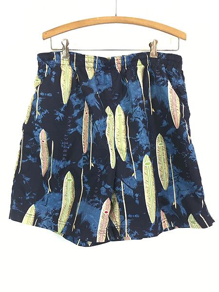 古着 90s Nautica サーフボード パドルボード 総柄 スイム ショーツ ショート パンツ L 古着の通販は 4,961円