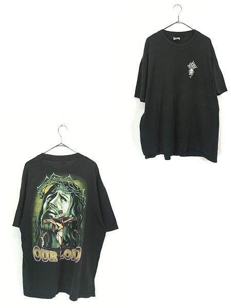 古着 00s 「OUR LORD」 Jesus イエス キリスト グラフィック アート Tシャツ XL