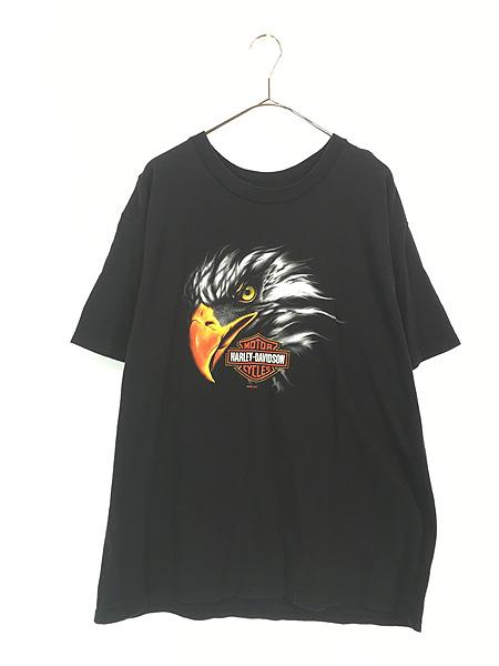 古着 00s USA製 HARLEY DAVIDSON イーグル シールド&バー Tシャツ XL 美品!! 古着の通販は 7,150円